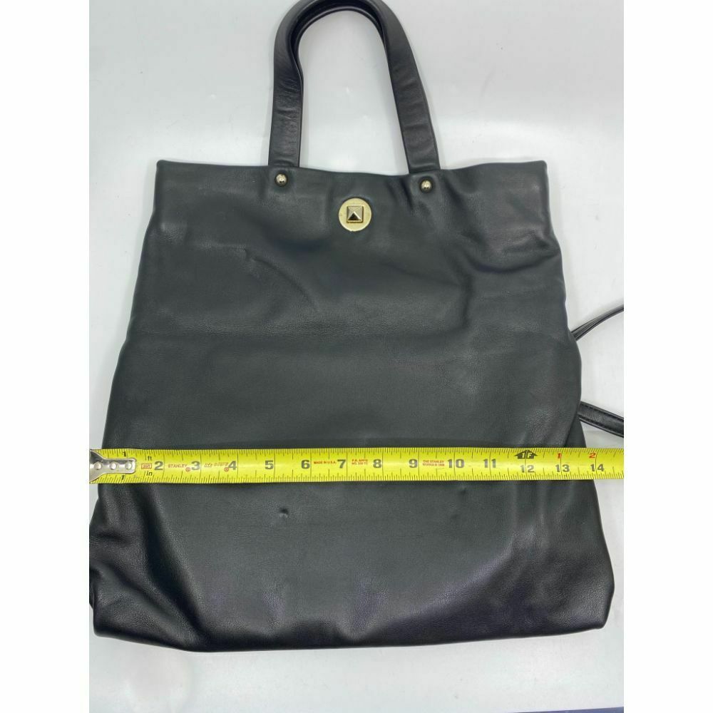KATE SPADE Black Leather Fold Over Handbag/ Crossbody