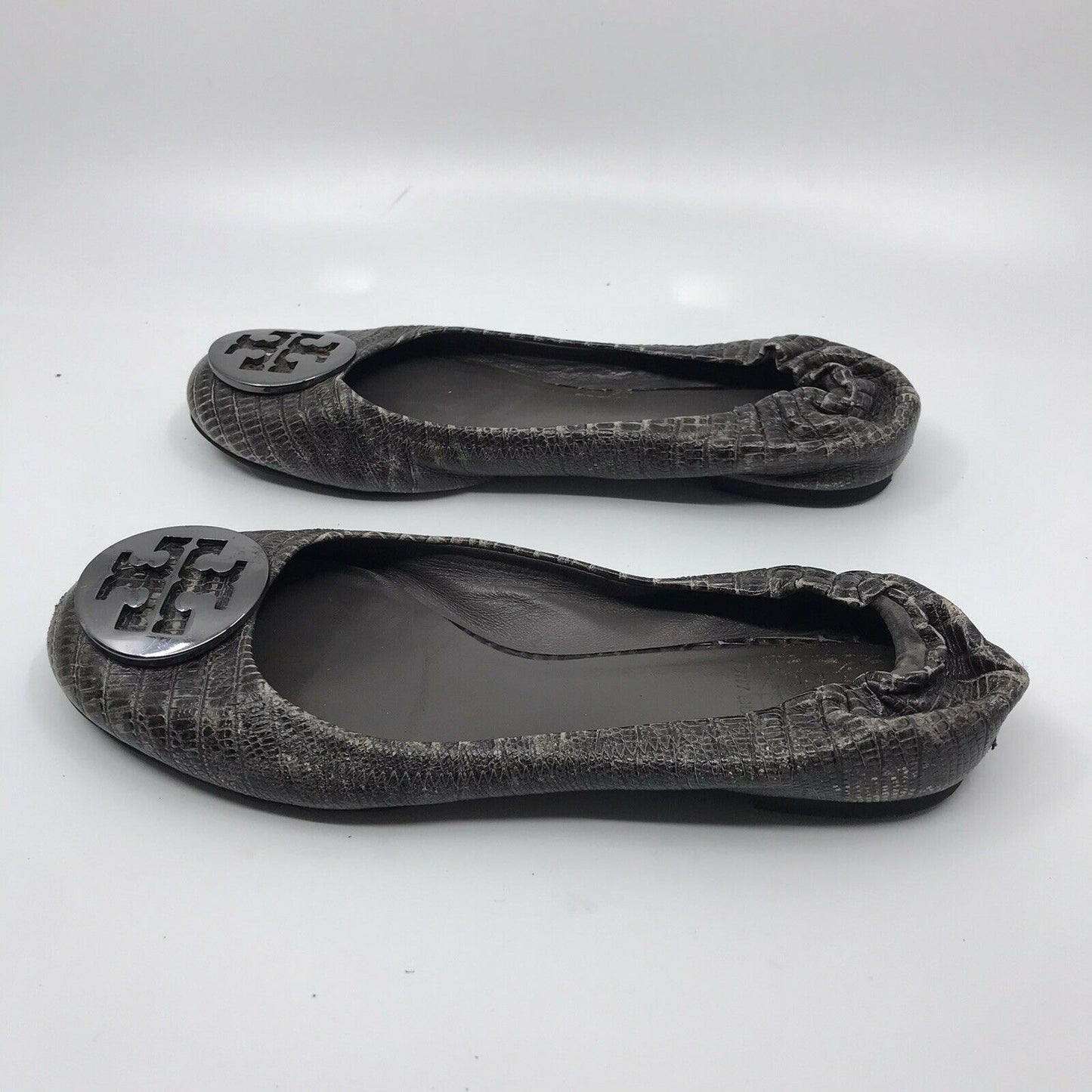 TORY BURCH Pewter Ballerina Flats size 6