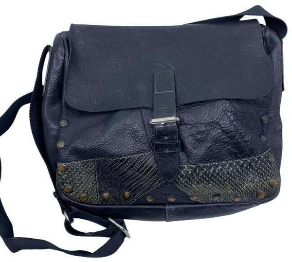 prada vintage black leather cross body bag