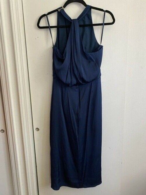 Milly navy new halter chiffon msrp
