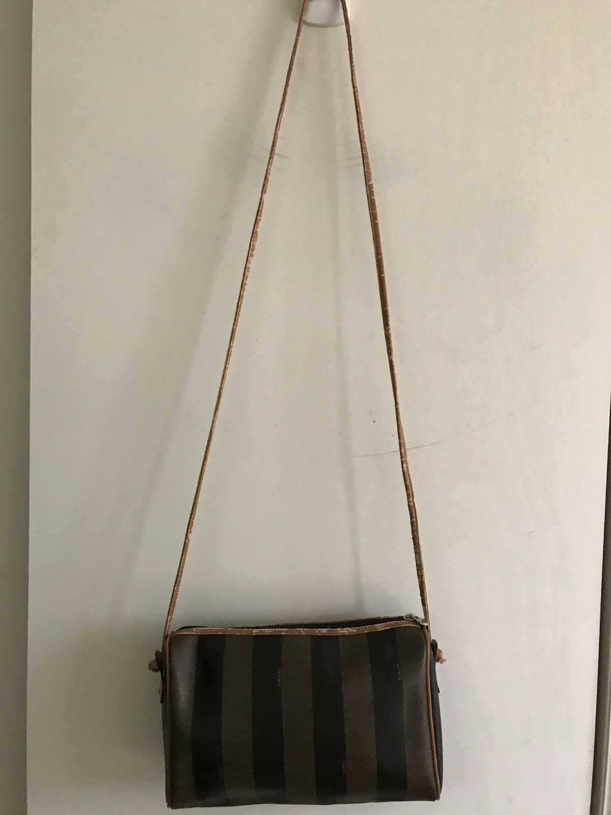 FENDI Vintage Striped Crossbody