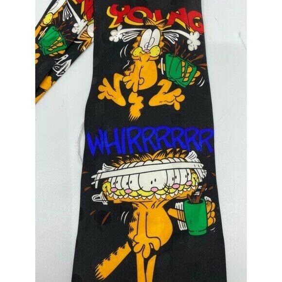 NWT Garfield Neck Tie Coffee Me Black Orange