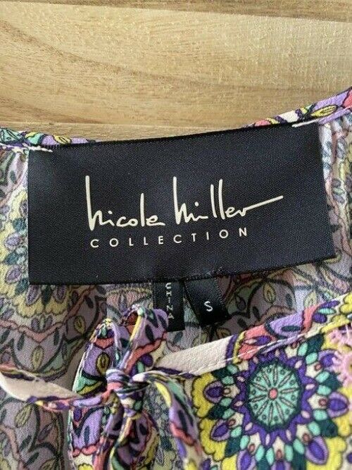 Nicole Miller multicolor floral msrp small blouse