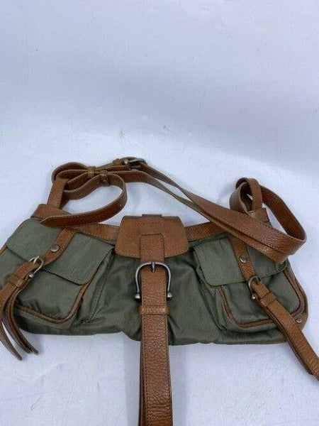 burberry gray brown shoulder bag