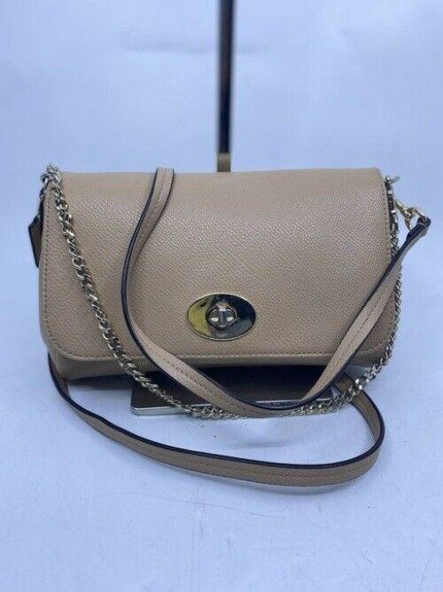 Coach Small Msrp Tan Leather Cross Body Bag