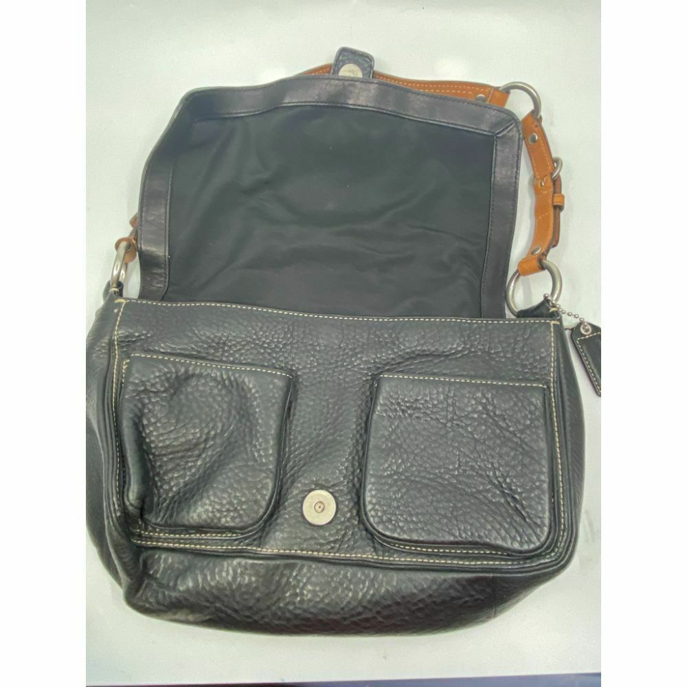 Coach Black Medium Leather Shoulder/Handbag