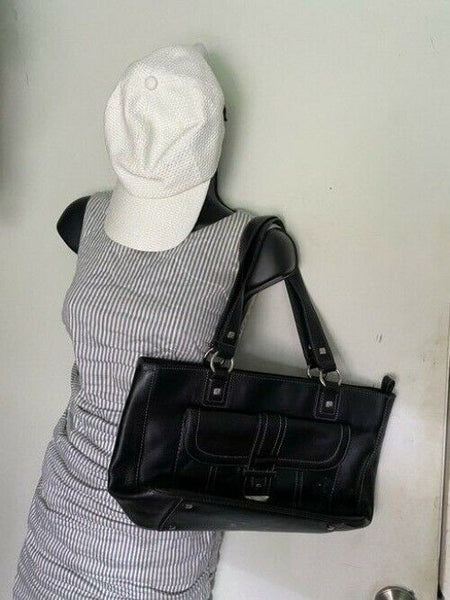 Etienne Aigner Vintage Black Leather Shoulder Bag