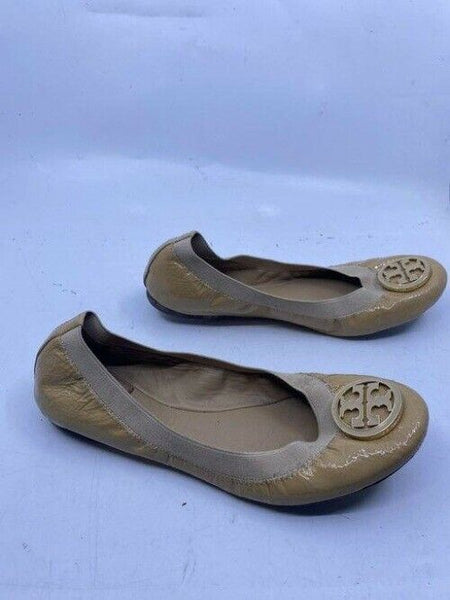 Tory Burch Beige Slip On Ballerina Flats Size Us