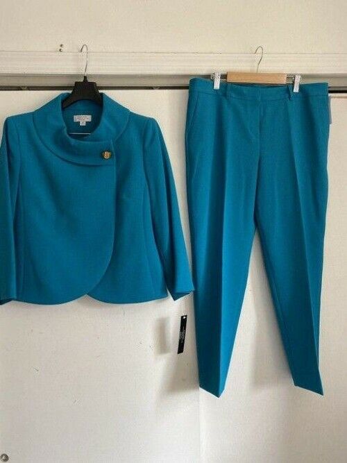 elie tahari teal w set pants in msrp activewear outerwear