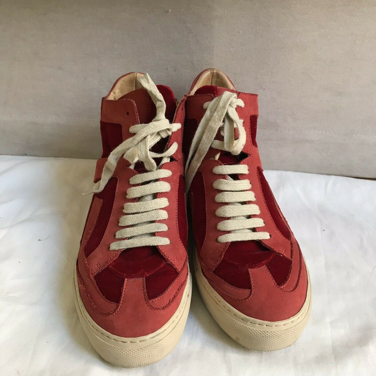 Maison Margiela Red Mid Top Sneakers 37