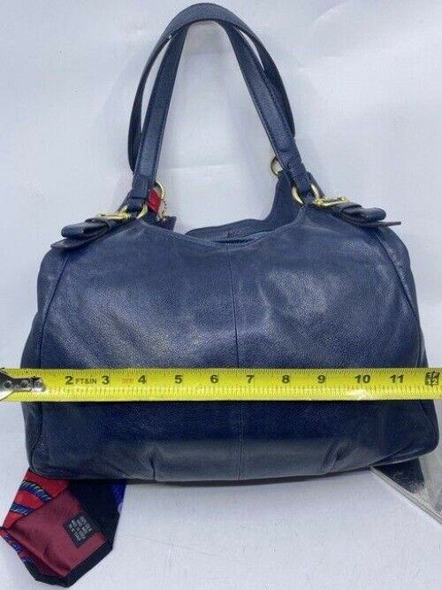 coach tote w large bag tote w detachable specialty navy leather shoulder bag