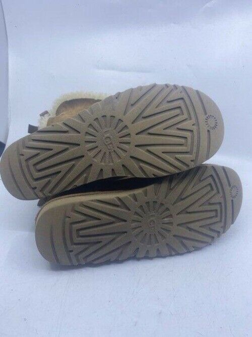 Ugg Australia Tan Back Ties Mid Height Bootsbooties Size Us