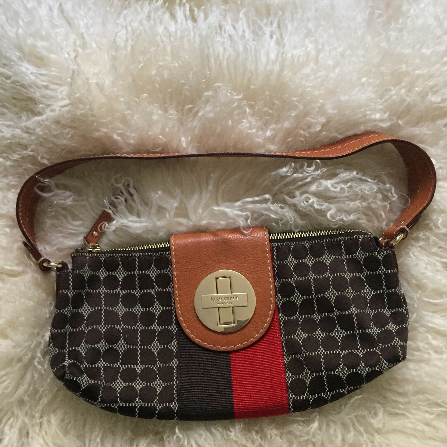 KATE SPADE Multi Color Jacquard Mini Purse Clutch
