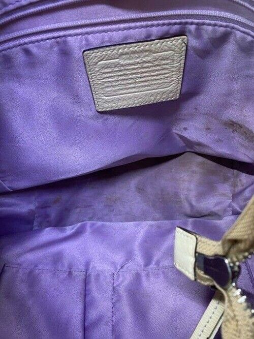 coach large tan fabric tote