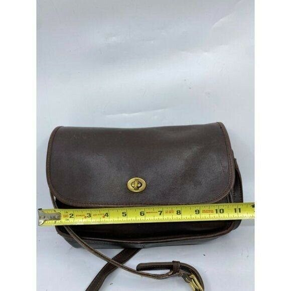Coach Vintage Flap Closure Brown Crossbody Bag
