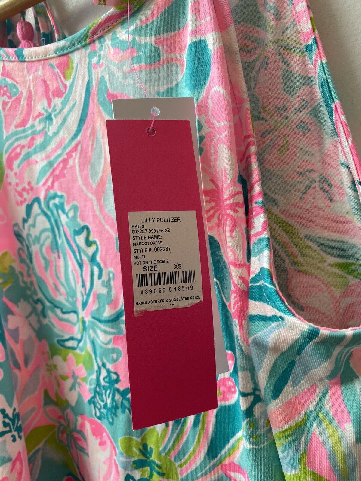 NWT! Lilly Pulitzer  Pink Printed dress XS