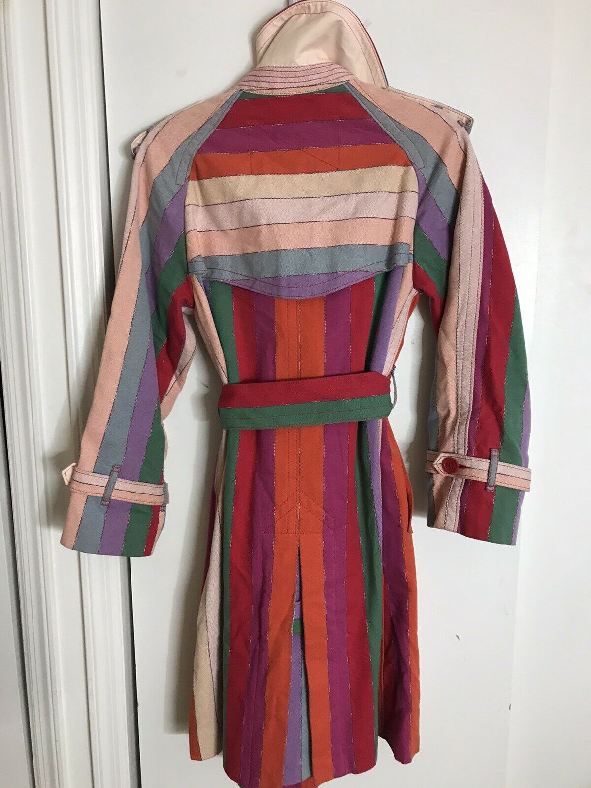 MARC JACOBS Multi Color Trench Coat Medium