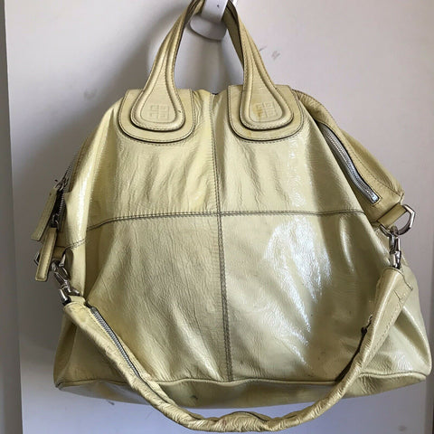 GIVENCHY Nightingale Large Yellow Patent Leather Msrp $2,200