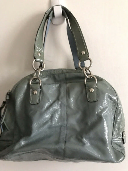 COACH Blue Patent Tote Bag