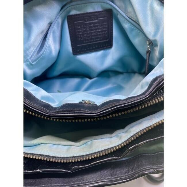 COACH Large Black Leather Shoulder Bag