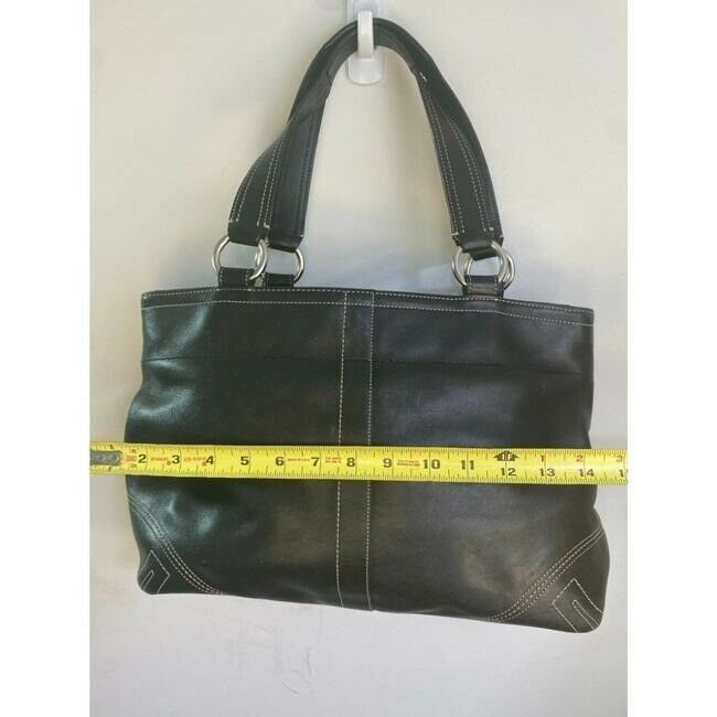 COACH Large Brown Leather Shoulder Bag
