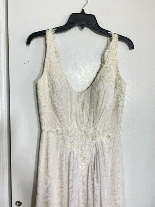 Birnbaum And Bullock Nude Gown Sample Piece Long Formal Dress