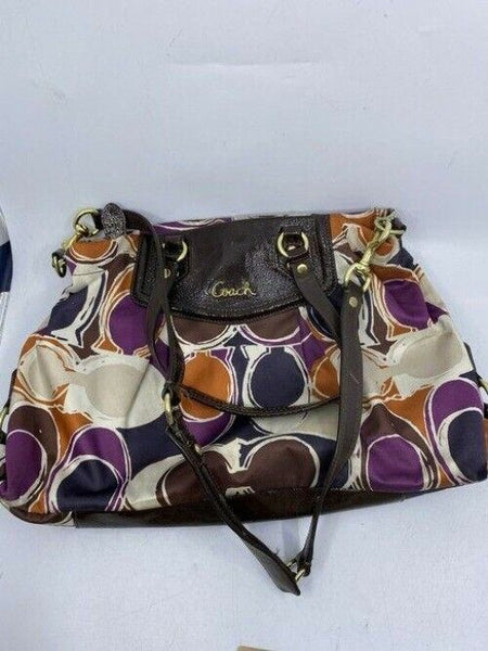 Coach Multicolor Fabric Cross Body Bag