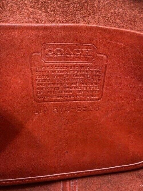 coach vintage medium red leather cross body bag