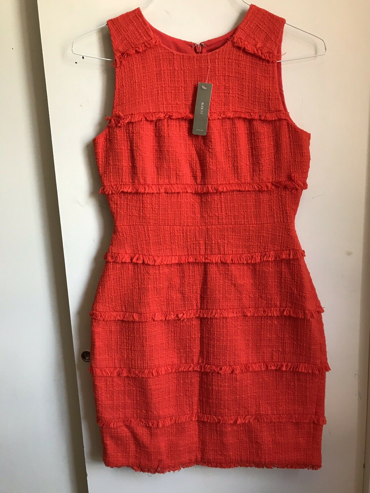 NWT! J. CREW Orange Sleeveless Dress 4P