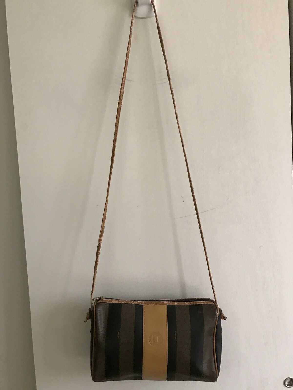 FENDI Vintage Striped Crossbody