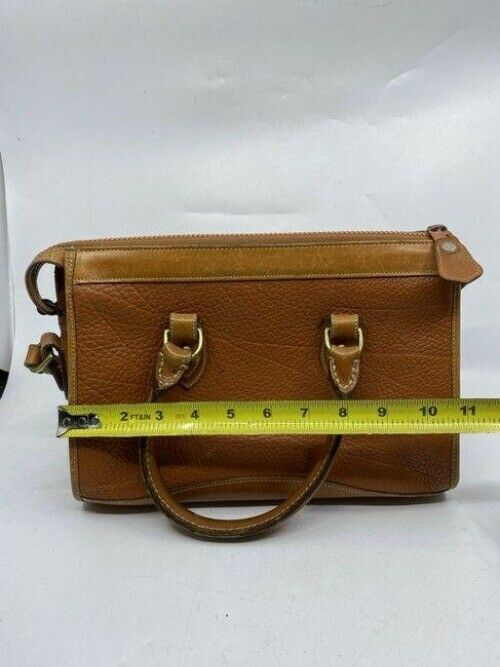 dooney and bourke vintage classic brown leather cross body bag