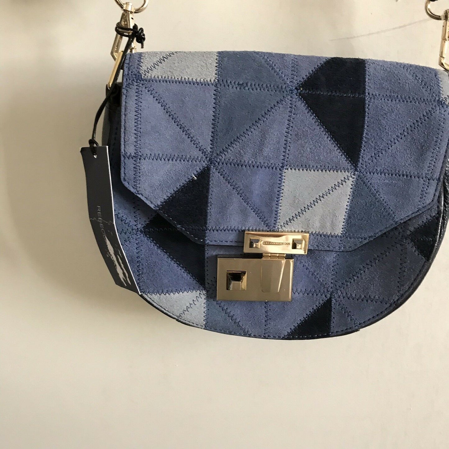 New W/ Tags!! REBECCA MINKOFF Suede Patches Crossbody bag