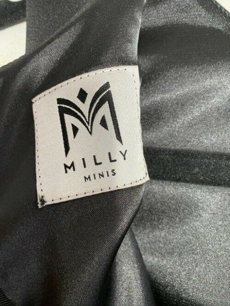 milly minis black new girls sequined short casual dress