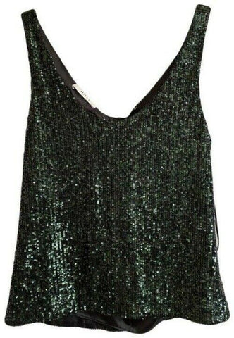 milly green new sequined msrp tank topcami