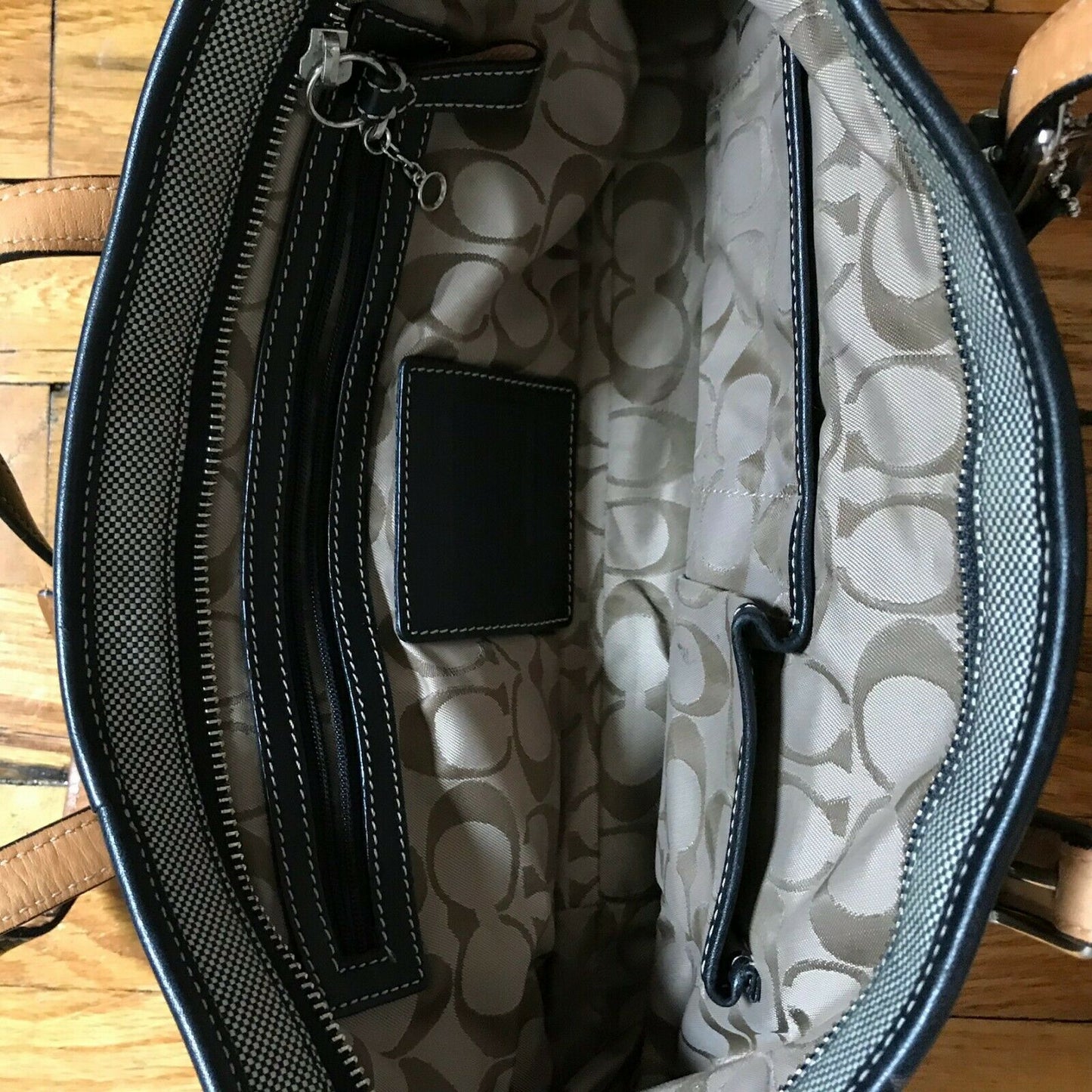 Coach Fabric/Leather Tote