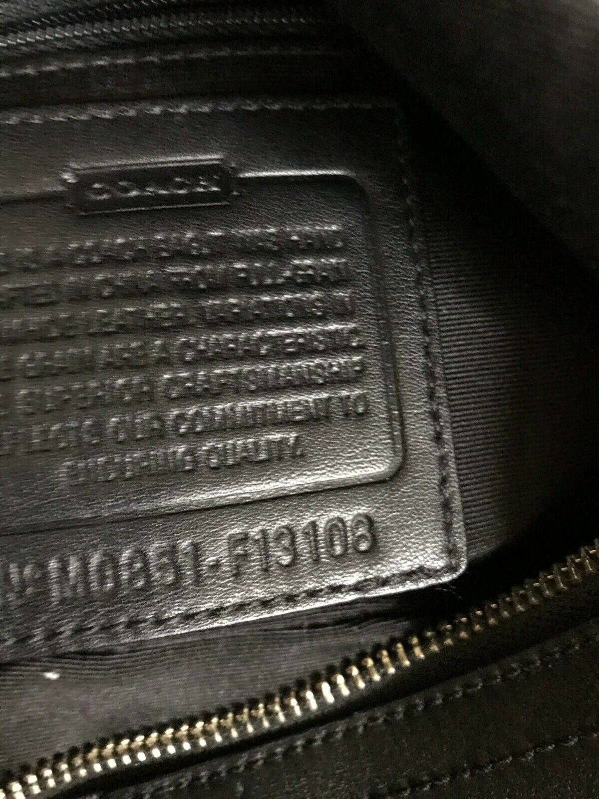 Coach Leather Shoulder Bag