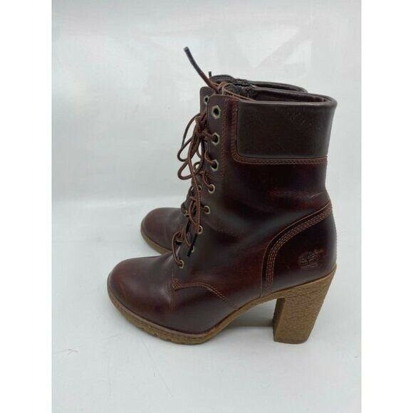 Timberland Women’s Heel Lace Up Leather Boots Sz 6