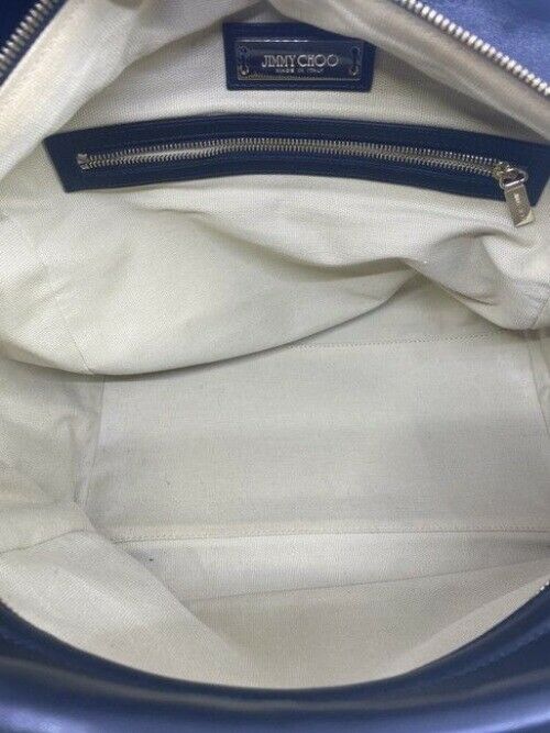 Jimmy Choo Justine Handbag Black Leather Shoulder Bag