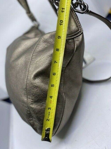 Coach xl shoulder gold leather cross body bag