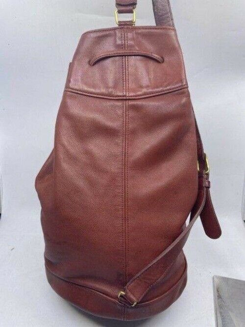 Coach Burgundy Leather Backpack
