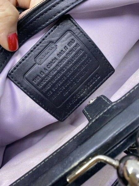 Coach Shoulder Bag Medium Msrp Beige Black Jacquard Fabric Tote