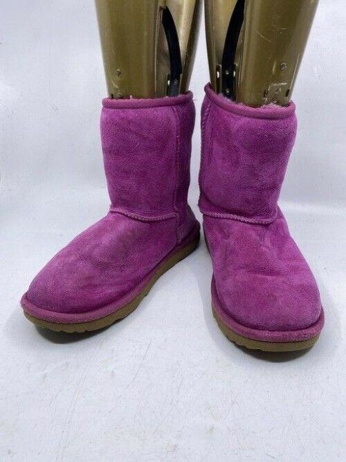 Ugg Australia Pink Suede Bootsbooties Size Us