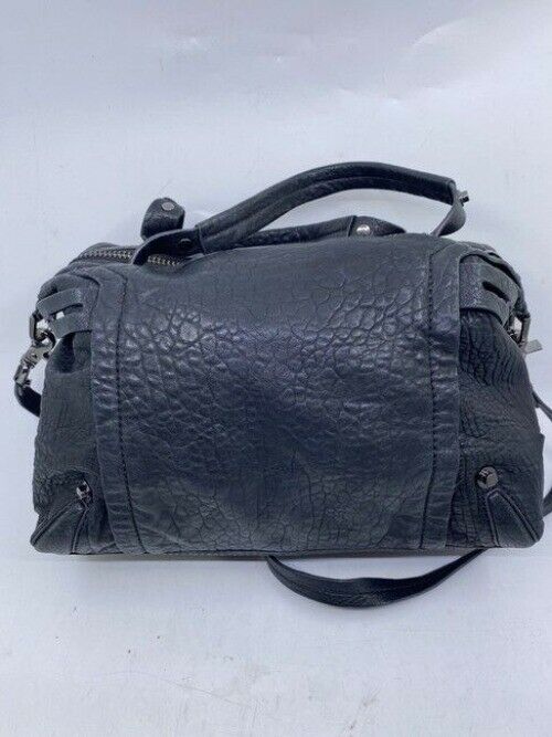 Botkier Large Convertible City Black Pebbled Leather Cross Body Bag