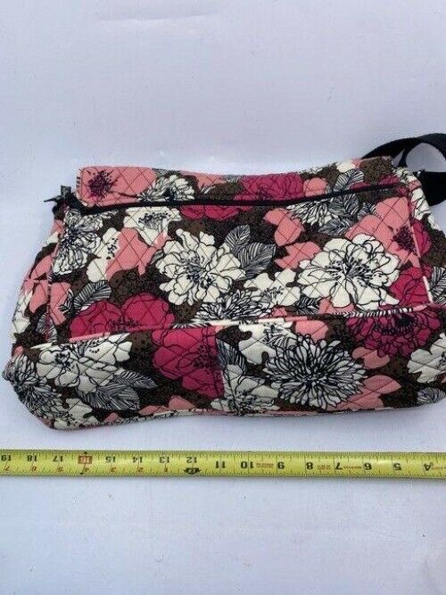vera bradley messenger redpink fabric cross body bag