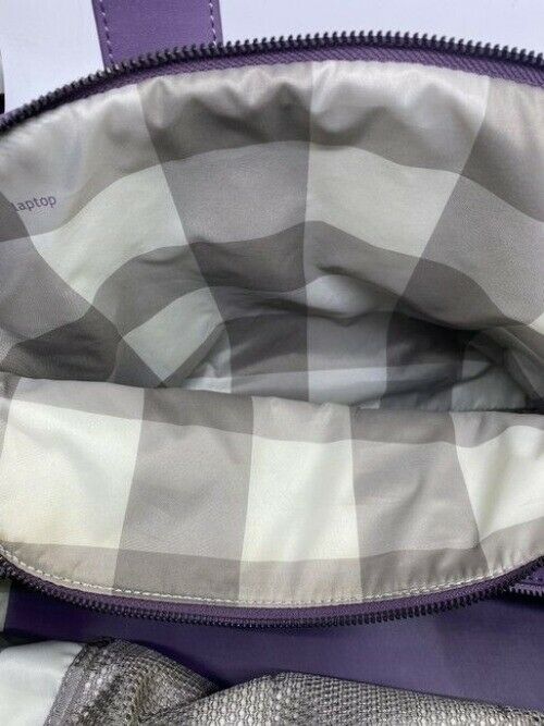 Lululemon Two Times A Yogi Purple Polyurethane Shoulder Bag