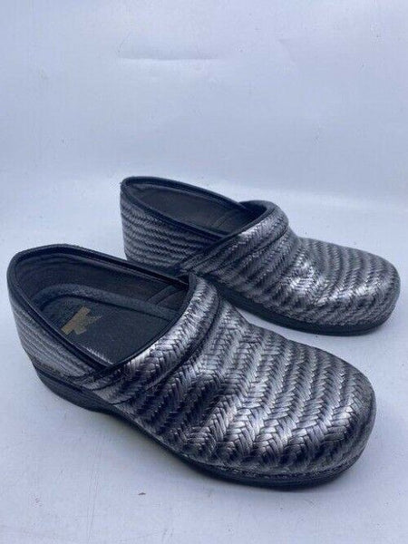 Dansko Black Silver Mulesslides Size Eu