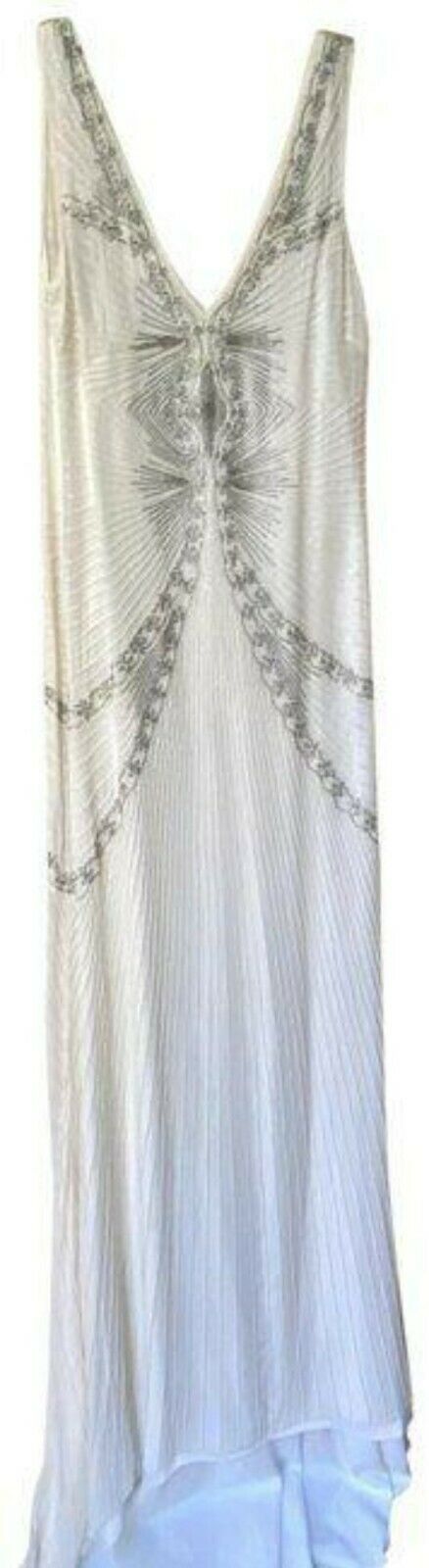 Nicole Miller Ivory Beaded Bridal Gown Msrp