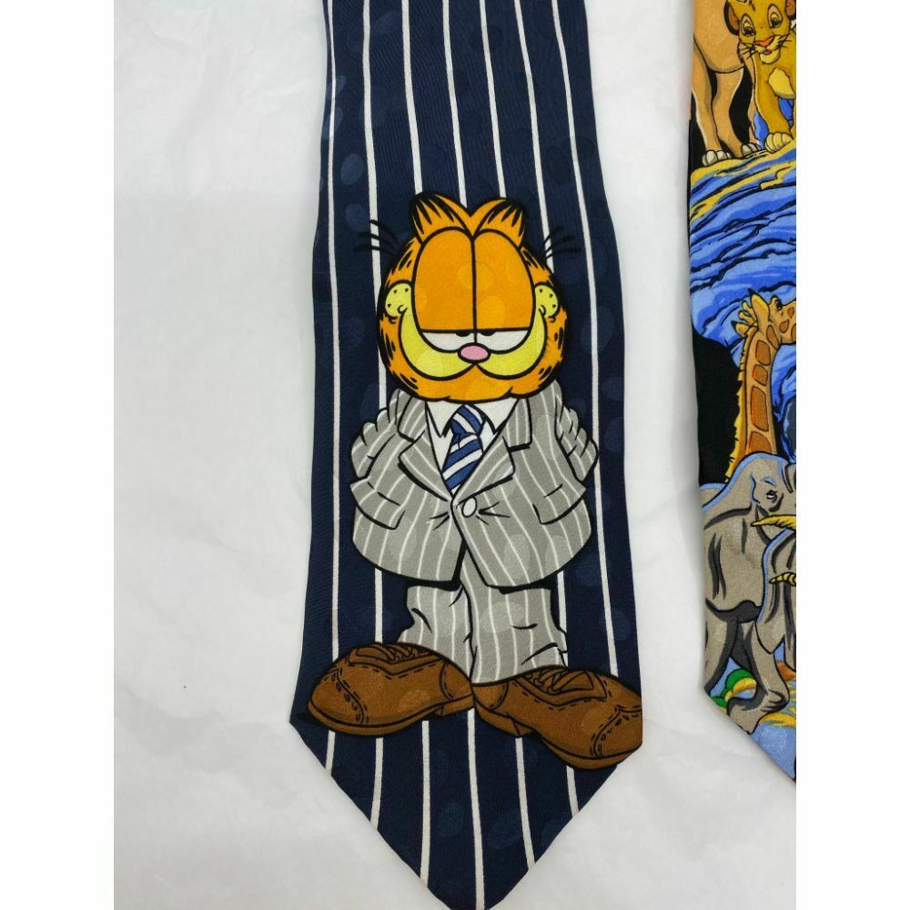 New Lot of 3 Neck tie Disney, Looney Tunes Multicolor Total Msrp 75