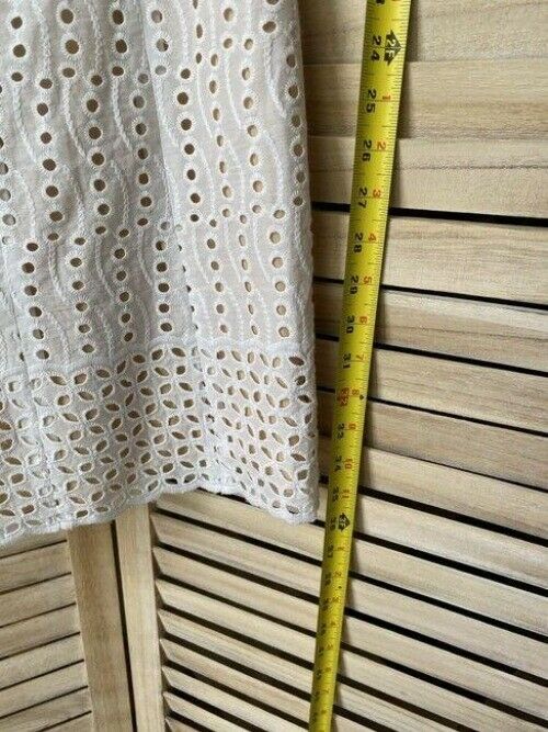 nicole miller white eyelet msrp short casual dress