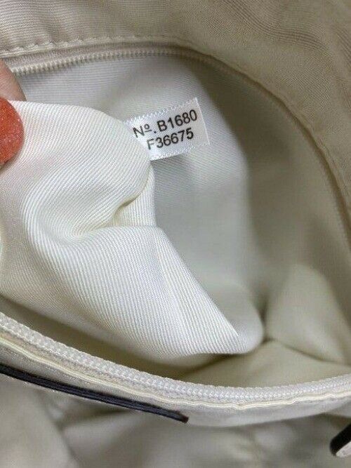 Coach medium white leather cross body bag